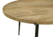 Pilar - Round Solid Wood Top Coffee Table - Natural And Black Sacramento Furniture Store Furniture store in Sacramento