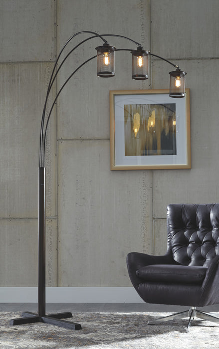 Maovesa - Bronze - Metal Arc Lamp Sacramento Furniture Store Furniture store in Sacramento