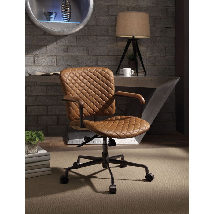 Josi - Executive Office Chair - Coffee Top Grain Leather Sacramento Furniture Store Furniture store in Sacramento