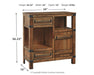 Roybeck - Light Brown / Bronze - Accent Cabinet Sacramento Furniture Store Furniture store in Sacramento