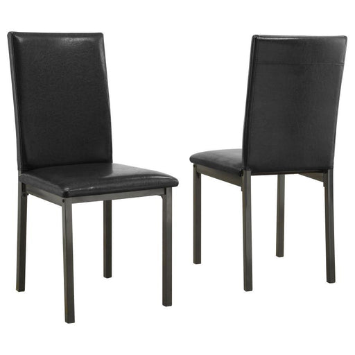 Garza - Upholstered Dining Chairs (Set of 2) - Black Sacramento Furniture Store Furniture store in Sacramento