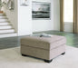 Creswell - Stone - Ottoman With Storage Sacramento Furniture Store Furniture store in Sacramento