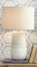 Shavon - Beige / White - Ceramic Table Lamp Sacramento Furniture Store Furniture store in Sacramento