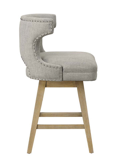 Everett - Counter Height Chair (Set of 2) - Fabric & Oak Sacramento Furniture Store Furniture store in Sacramento