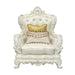 Adara - Chair - White PU & Antique White Finish Sacramento Furniture Store Furniture store in Sacramento