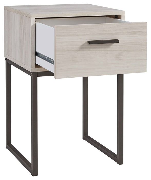 Socalle - Light Natural - One Drawer Night Stand - Vinyl-Wrapped Sacramento Furniture Store Furniture store in Sacramento