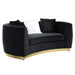 Achelle - Loveseat - Black Velvet Sacramento Furniture Store Furniture store in Sacramento