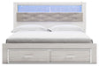 Altyra - White - King Upholstered Bookcase Bed With Storage Sacramento Furniture Store Furniture store in Sacramento