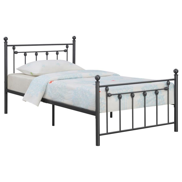 Canon - Metal Slatted Headboard Platform Bed