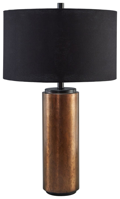 Hildry - Antique Brass Finish - Metal Table Lamp Sacramento Furniture Store Furniture store in Sacramento