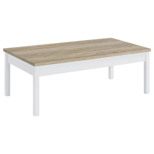 Stacie - 3 Piece Coffee Table Set - Antique Pine And White Sacramento Furniture Store Furniture store in Sacramento