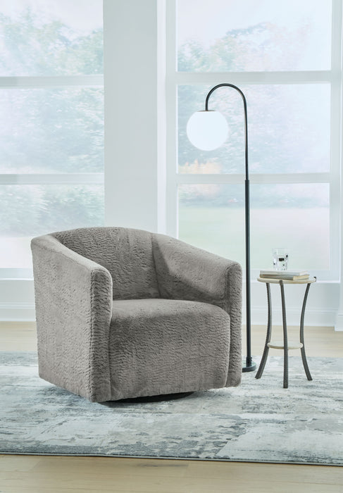 Bramner - Charcoal - Swivel Accent Chair Sacramento Furniture Store Furniture store in Sacramento