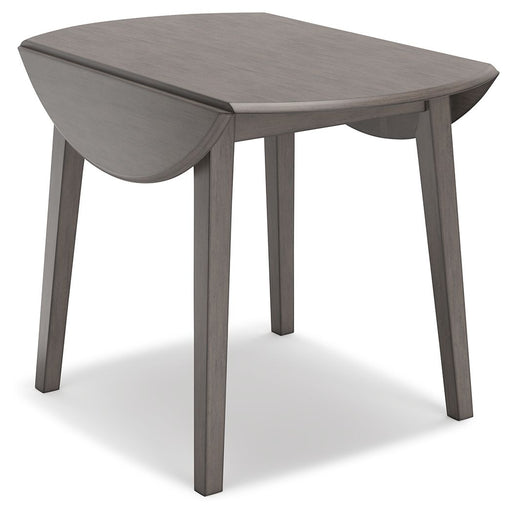 Shullden - Gray - 5 Pc. - Drop Leaf Table, 4 Side Chairs Sacramento Furniture Store Furniture store in Sacramento