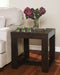 Watson - Dark Brown - Square End Table Sacramento Furniture Store Furniture store in Sacramento