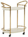 Tarica - Cream / Gold Finish - Bar Cart Sacramento Furniture Store Furniture store in Sacramento