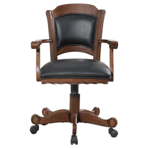 Turk - Game Chair With Casters - Black And Tobacco Sacramento Furniture Store Furniture store in Sacramento