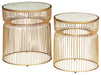 Vernway - White / Gold Finish - Accent Table Set (Set of 2) Sacramento Furniture Store Furniture store in Sacramento