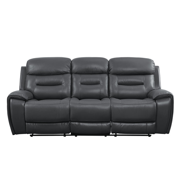 Lamruil - Sofa - Gray Top Grain Leather Sacramento Furniture Store Furniture store in Sacramento