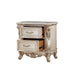 Gorsedd - Nightstand - Marble & Antique White Sacramento Furniture Store Furniture store in Sacramento