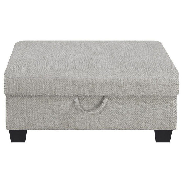 Whitson - Rectangular Upholstered Storage Ottoman - Stone