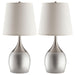 Tenya - Empire Shade Table Lamps (Set of 2) - Silver And Chrome Sacramento Furniture Store Furniture store in Sacramento