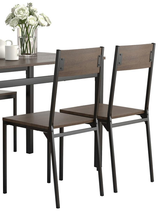 Lana - 5 Piece Dining Set - Ark Brown And Matte Black Sacramento Furniture Store Furniture store in Sacramento