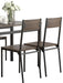 Lana - 5 Piece Dining Set - Ark Brown And Matte Black Sacramento Furniture Store Furniture store in Sacramento