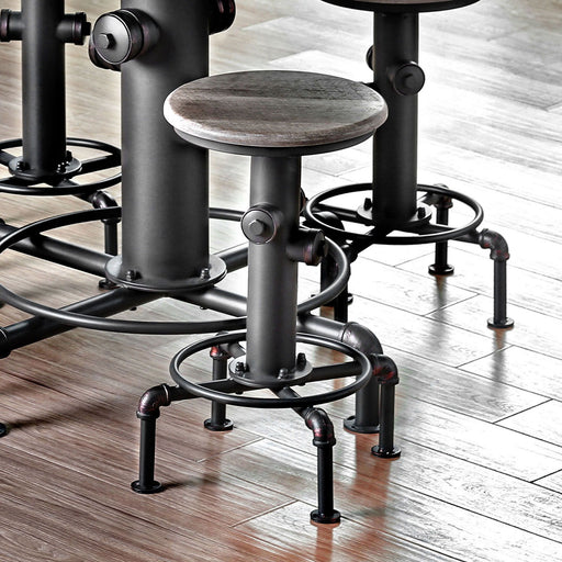 Foskey - Dining Table - Antique Black / Natural Tone Sacramento Furniture Store Furniture store in Sacramento