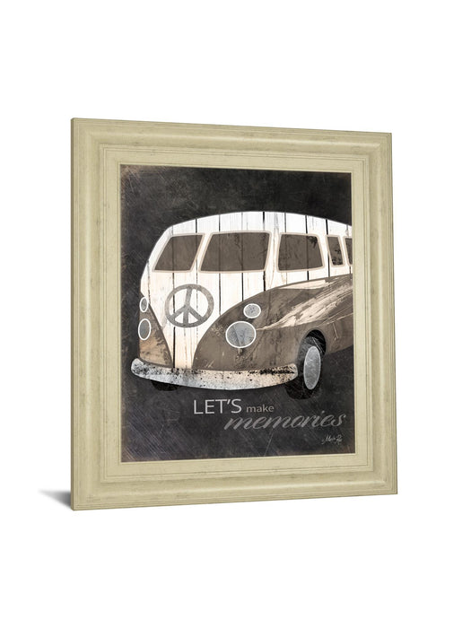 Let's Make Memories By Marla Rae - Framed Print Wall Art - Dark Gray