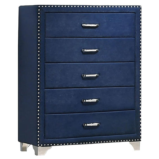 Melody - 5-Drawer Upholstered Chest Sacramento Furniture Store Furniture store in Sacramento