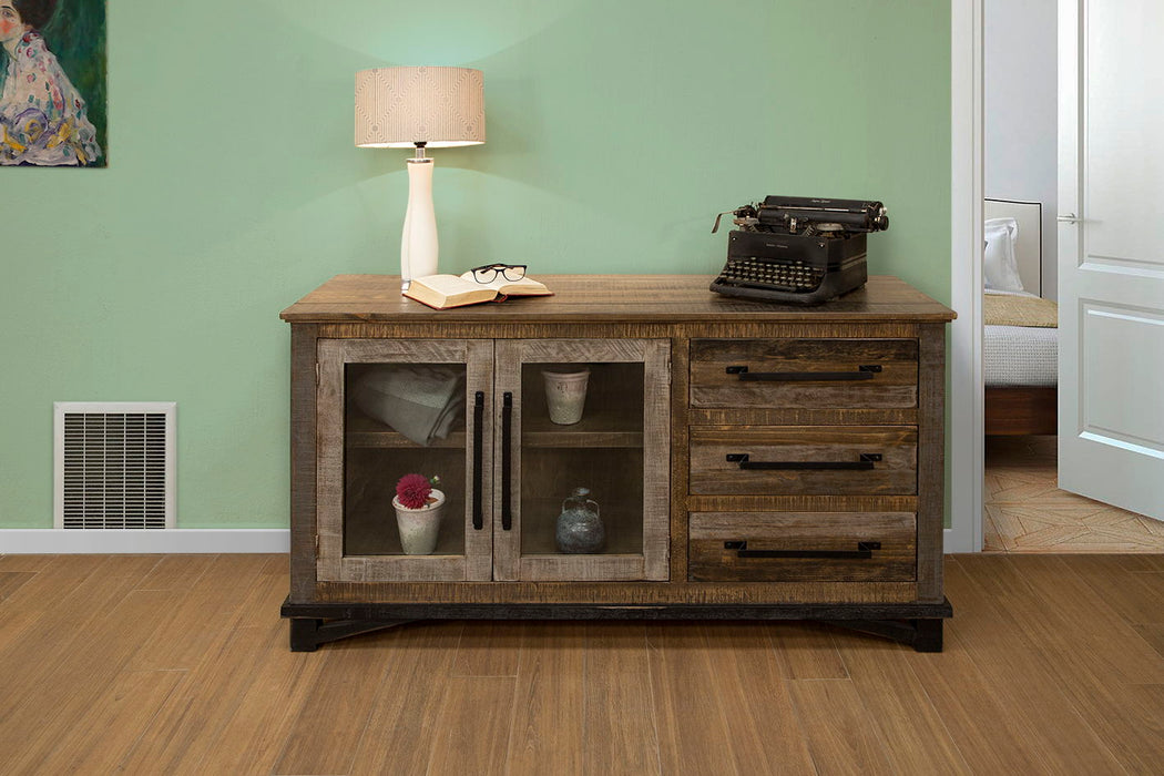 Loft Brown - 60” Buffet With 3 Drawer / 2 Doors - Two Tone Gray / Brown