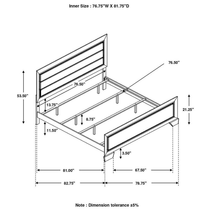 Kauffman - High Headboard Panel Bed Sacramento Furniture Store Furniture store in Sacramento