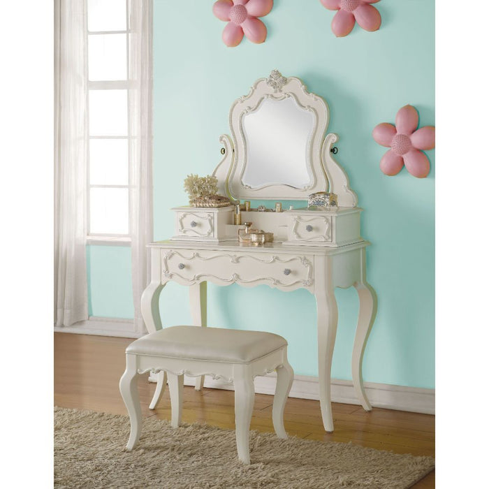 Edalene - Vanity Desk - Pearl White