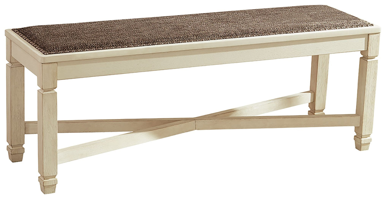 Bolanburg - Beige - Large Uph Dining Room Bench Sacramento Furniture Store Furniture store in Sacramento