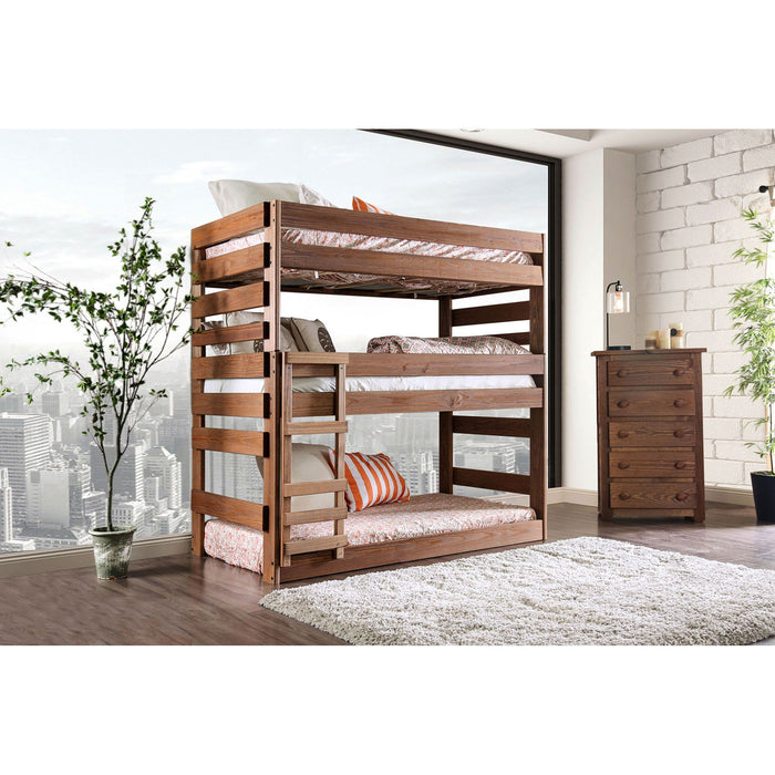 Pollyanna - Twin Bed With 3 Slat Kits - Mahogany