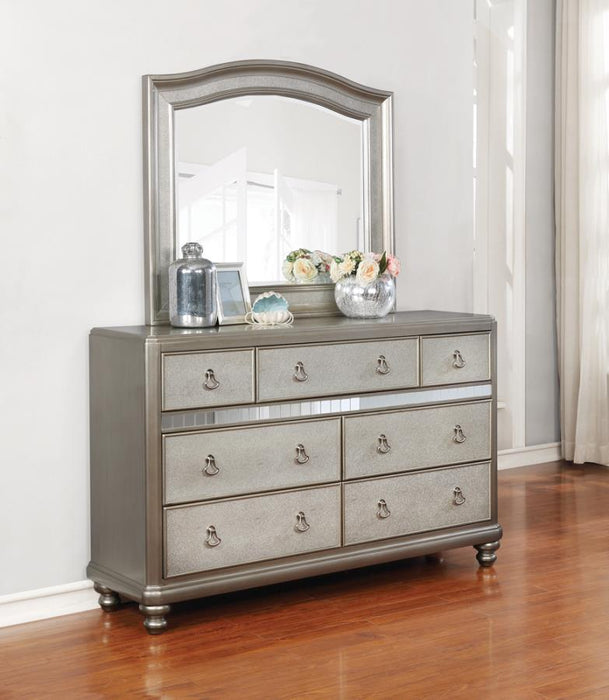 Bling Game - Arched Dresser Mirror - Metallic Platinum Sacramento Furniture Store Furniture store in Sacramento