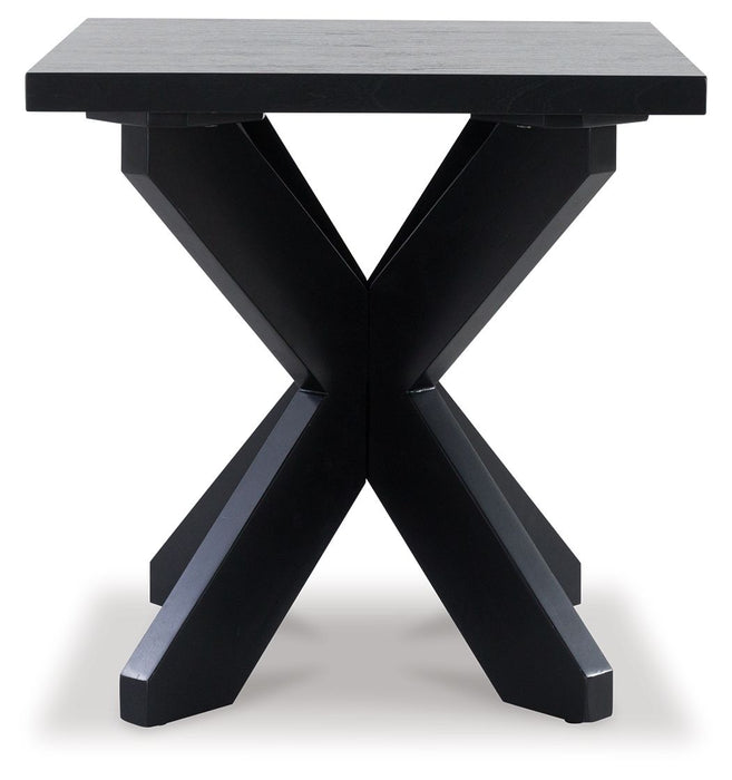 Joshyard - Black - Square End Table Sacramento Furniture Store Furniture store in Sacramento