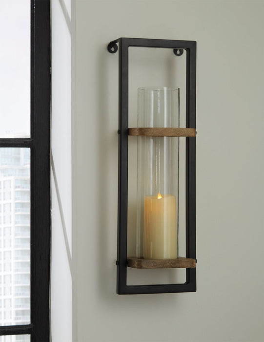 Colburn - Natural / Black - Wall Sconce Sacramento Furniture Store Furniture store in Sacramento