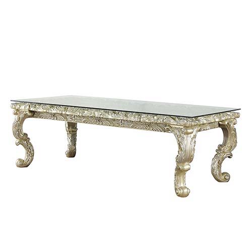 Vatican - Dining Table - Champagne Silver Finish Sacramento Furniture Store Furniture store in Sacramento