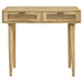 Zamora - Rectangular 2-Drawer Accent Writing Desk - Natural Sacramento Furniture Store Furniture store in Sacramento