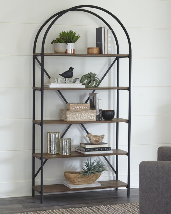 Galtbury - Brown / Black - Bookcase Sacramento Furniture Store Furniture store in Sacramento