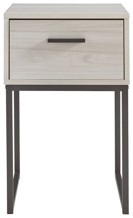 Socalle - Light Natural - One Drawer Night Stand - Vinyl-Wrapped Sacramento Furniture Store Furniture store in Sacramento