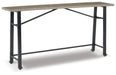 Lesterton - Light Brown / Black - Long Counter Table Sacramento Furniture Store Furniture store in Sacramento