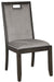 Hyndell - Gray / Dark Brown - Dining Uph Side Chair (Set of 2) Sacramento Furniture Store Furniture store in Sacramento