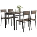 Lana - 5 Piece Dining Set - Ark Brown And Matte Black Sacramento Furniture Store Furniture store in Sacramento