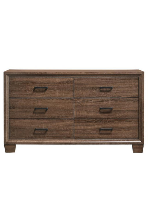 Brandon - 6-Drawer Dresser - Medium Warm Brown Sacramento Furniture Store Furniture store in Sacramento