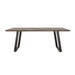 Misty - Sled Leg Dining Table - Gray Sheesham And Gunmetal Sacramento Furniture Store Furniture store in Sacramento