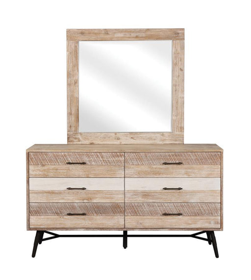 Marlow - Rectangular Dresser Mirror - Rough Sawn Multi Sacramento Furniture Store Furniture store in Sacramento