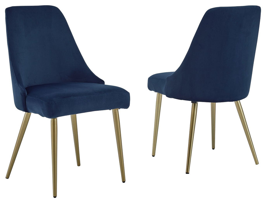 Wynora - Blue - Dining Uph Side Chair (Set of 2) Sacramento Furniture Store Furniture store in Sacramento