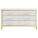 Lucia - 6-Drawer Bedroom Dresser - White Sacramento Furniture Store Furniture store in Sacramento